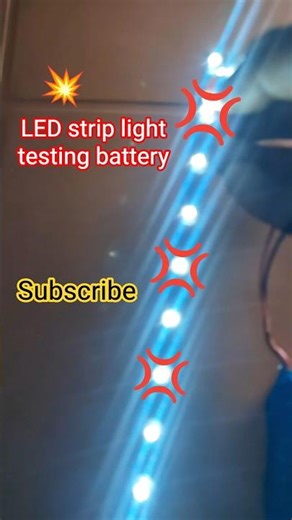 😍🕯️ strip light 3.7v battery strip light testing in home 🏡 #nk #NK engineer #viral #led strip #short