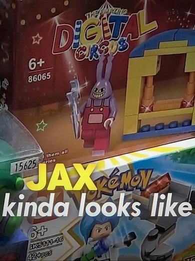 This LEGO Jax makes no sense 💀 #amazingdigitalcircus #pomni #caine #fnaf