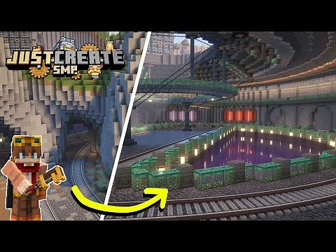 Starting my MEGA BASE in Minecraft Create Mod