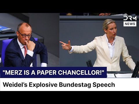 FULL REMARKS: AfD’s Alice Weidel Explosive Speech in Bundestag Budget Debate 2025 | DRM News | AC1B