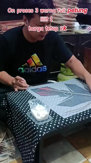 jual layangan petung full 3 warna lilit harga 2k