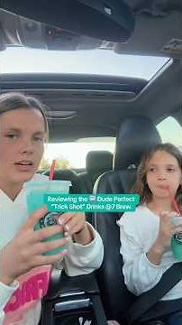 Reviewing the new dude perfect TRICKSHOT drinks!!? #7brew ‪@7BrewCoffee‬ ‪@dudeperfect‬ #goviral #blowup