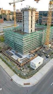 Modern Glass Office Building at Sunset | Stunning Architectural Timelapse Transformation