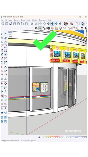 18K views · 177 reactions | SketchUp tips ✨Elegant curved door-window design created in SketchUp, seamlessly blending natural light and modern architecture.In this tutorial I used Shape Bender plugin!Nice tower #SketchUpDesign #CurvedWindow #ModernArchitecture #3DModeling#interiordesign #WindowDesign#ContemporaryArchitecture#NaturalLight#DesignInspiration#architecturaldesign #CreativeModeling#nicetoweruk#nice_tower#nicetowers#nicetowerPro#nicetower #fyp #reels | Nice Tower Pro | Facebook