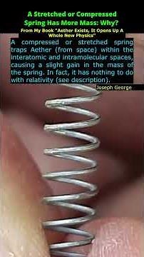 A Stretched or Compressed Spring Has More Mass: Why?