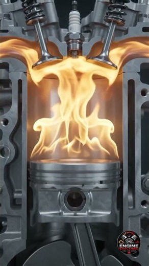 How Car Engines Create Power4-Stroke Engine Working Explained in 3D Animation #carengine #shorts