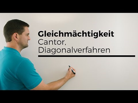 Gleichmächtigkeit, Cantor, Diagonalverfahren, Diagonalargumente, Mengen | Mathe by Daniel Jung