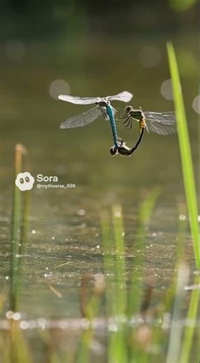 Climbing Out of the Water: Dragonfly Nymph Prepares to Transform