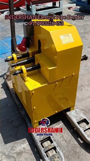 Pipe Bending Machine With Yellow Finish 🔥 | Electric Pipe Bender With Multi Dies #bending #shorts