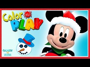 Mickey Mouse Christmas - Mickey Mouse 3D Coloring - Disney Junior App For Kids
