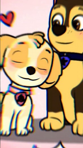 chase x skye wedding #short undo paw patrol 💖❤️💅🏼💞😝🤣