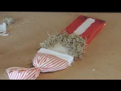 DIY wood Santa
