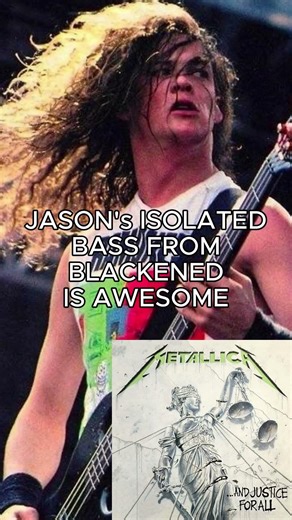 JASON NEWSTED's ISOLATED BASS FROM BLACKENED IS AWESOME #metallica #jasonnewsted #shorts