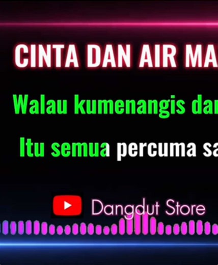 Karaoke Cinta Dan Air Mata Nada Cowok