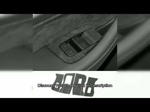 For Tesla Model 3 Y 2019-2023 Window Switch Lifter Panel Trim Frame Sticker Tuning Made of Alcantara