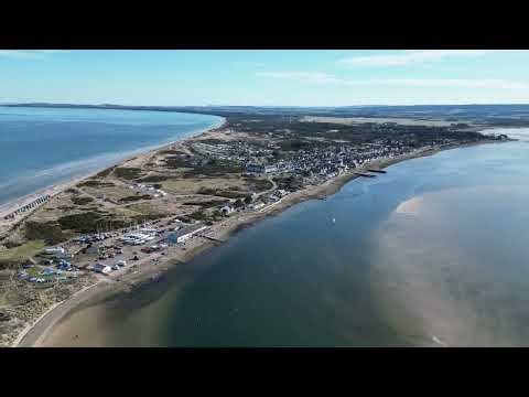 Findhorn drone fly over