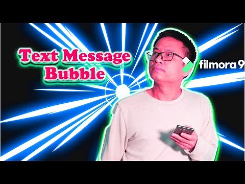Animated Text Message Bubble Effect | Filmora 9 Tutorial