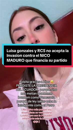 Luisa Gonzales Rechaza Acto de EEUU Contra Venezuela