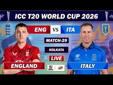 ENGLAND vs ITALY ICC T20 WORLD CUP MATCH 29 LIVE COMMENTARY | ENG vs ITA LIVE | ITALY BAT