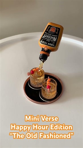 MiniVerse HappyHour Edition“The Old Fashioned” #miniverse #cocktail #miniature #happyhour #minimini