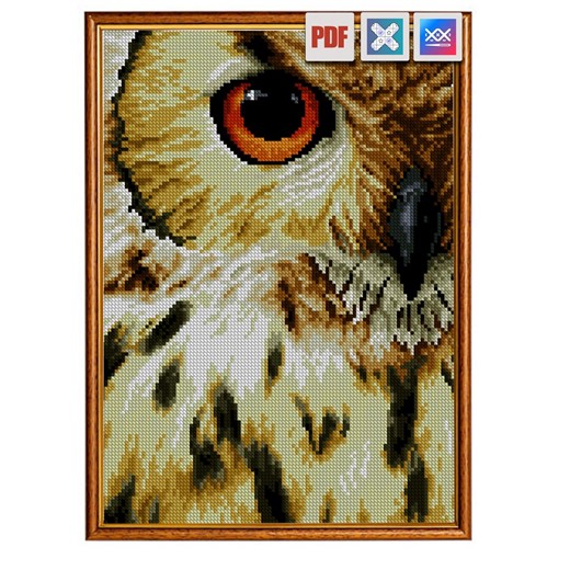 Owl Eye Portrait | PDF   Pattern Keeper   SAGA - Etsy Canada