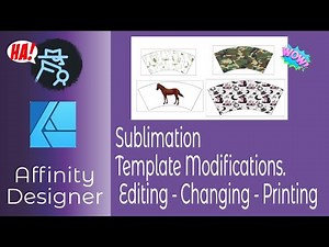 Sublimation Templates in Affinity Designer-Editing-Changing -Printing and Multiple Template Images