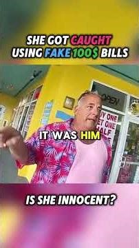 SHE GOT CAUGHT USING FAKE 100$ BILLS 😳🔥