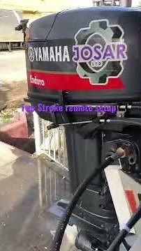 Yamaha 2 stroke 25hp remote setup.