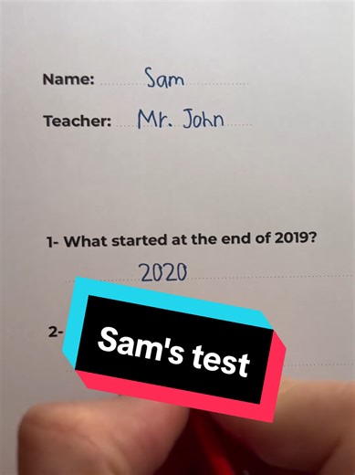 Funny Test Answers: Sam's Hilarious Performance