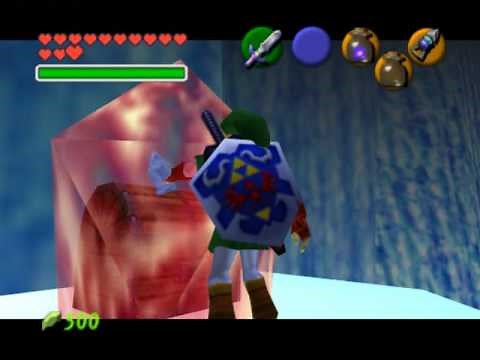 Legend of Zelda Ocarina of Time Walkthrough 09 (3/6) "Ice Cavern: Blue Fire"
