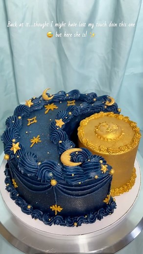 14 reactions | First ever moon and sun cake | The Queens Bakers | Facebook