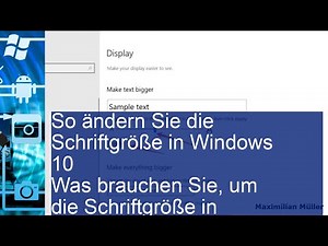 So ändern Sie die Schriftgröße in Windows 10