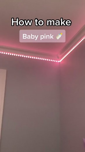 Baby pink 🍼 #LED #lights #pink #howto #26red #4green #2blue. | how to make pink on led lights