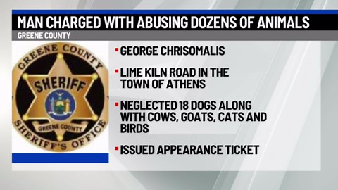Man charged with abusing animals in Greene County