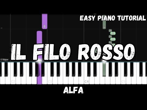 ALFA - Il Filo Rosso (Easy Piano Tutorial)