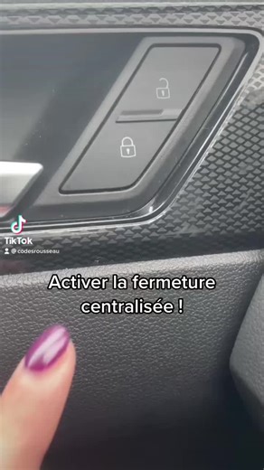 Comment activer la fermeture centralisée ? #carjackings #conduite #codeenligne #autoecole #codesrousseau