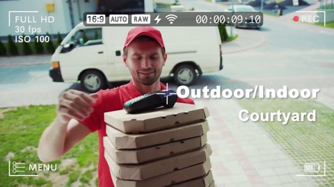 1080P 2Pack Solar Camera Outdoor Wireless, 2.4GHz WiFi Battery Powered Camera Wireless Outdoor, Color Night Vision, AI Detection, SD/Cloud, Waterproof