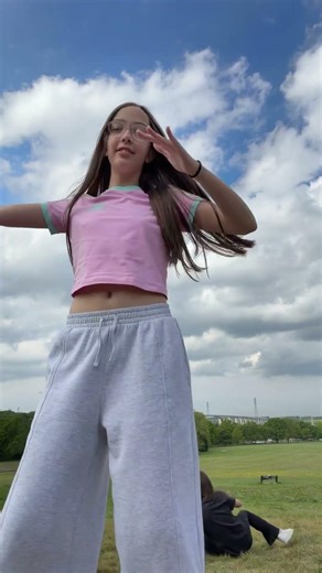 She started rolling down the hill