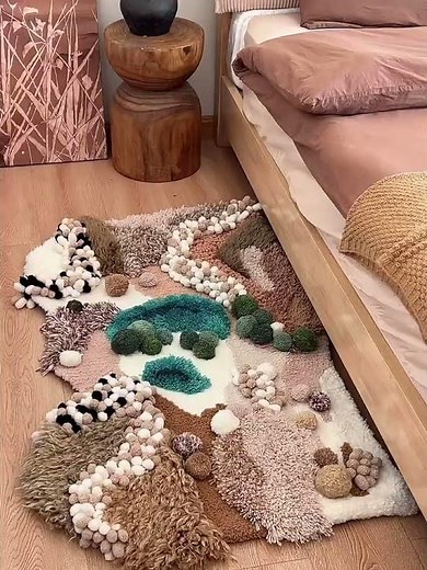 🌱 Create Your Dream Moss Rug! DIY Latch Hook Tutorial 🌱#MossRugDIY #latchhookrug