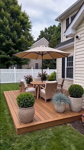 She turned old pallets into a stunning backyard deck 🤯🪵 || Craftora ai #ytshorts