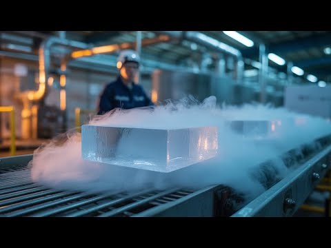 Inside The Factory: How CO2 Becomes -78°C Ice Blocks