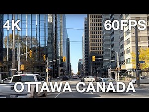 Ottawa Downtown 🇨🇦 Canada Walking Tour (4K 60FPS) Amazing City Virtual Tour