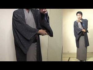 【きもの京小町】きもの初心者の方におすすめ♪男性着付けお稽古『 羽織の着方』