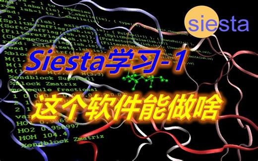 SIESTA零基础1-了解Siesta软件