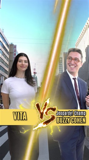 Can this SMART MOVIE BUFF beat Jeopardy! champion Buzzy Cohen..? 🎥🧠🍿✨#beatbuzzy #trivia #movietok #gameshow #popculture