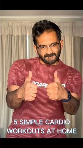 🔥5 Cardio Exercises You Can Do at Home – No Equipment Needed! 🏠 #10minuteworkout