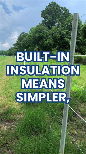 The Post IS the Insulator #timelessfencesystem