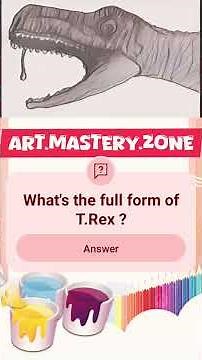 How to Draw a Tyrannosaurus Rex (T-Rex) - Easy Step by Step Tutorial