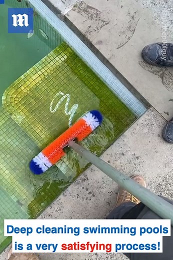 The guy's hot tub and pool transformations are seriously satisfying! 😲👏 | Daily Mail Video