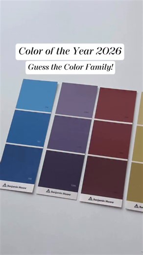 What do you think the Color of the Year 2026 will be? Guess the color family in the comments and come back this Thursday, 10/16 at noon ET to see if you’re right! #BenjaminMoore #ColorTrends2026 | Benjamin Moore